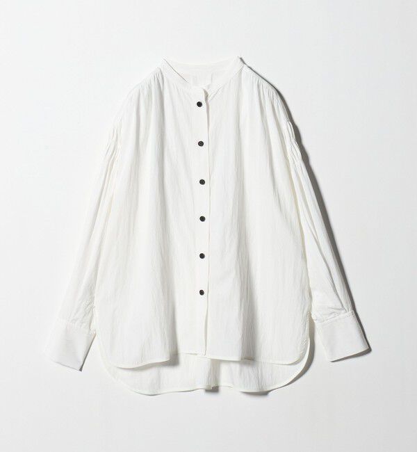 EMMEL REFINES「＜EMMEL REFINES＞EM GA/SHR オーバーシャツ」|シャツ・ブラウス|WHITE