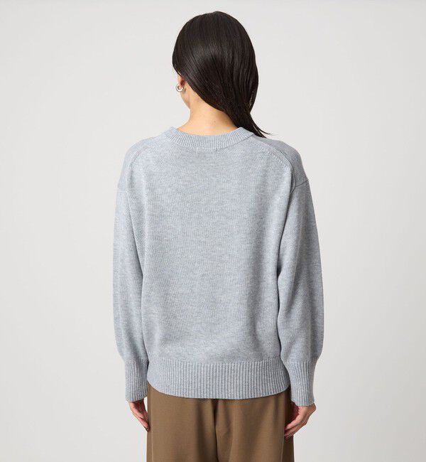 UNITED ARROWS green label relaxing「ロゴ ニット プルオーバー ウォッシャブル」|ニット・セーター|