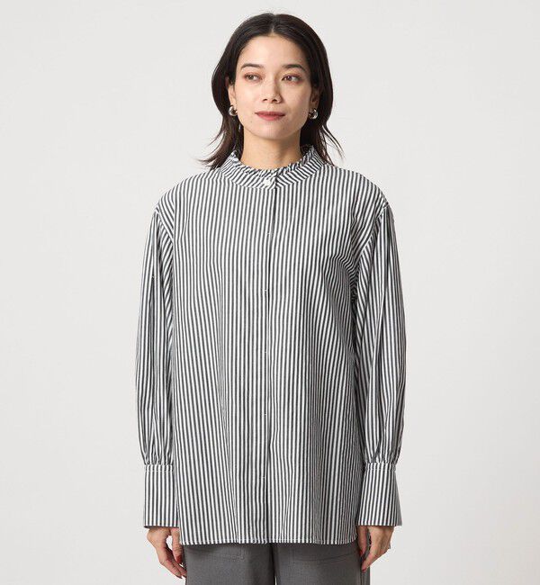 UNITED ARROWS green label relaxing「ニットベスト&times;フリルネック ブラウス」|シャツ・ブラウス|