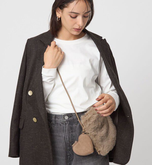 UNITED ARROWS green label relaxing「ファーショルダーバッグ ハートチャーム付き」|ショルダー・メッセンジャー|