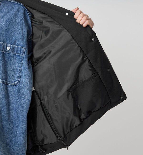 UNITED ARROWS green label relaxing「［size SHORTあり］パフィー ノーカラー ブルゾン 撥水 保温性 ウォッシャブル」|ブルゾン・スタジャン|