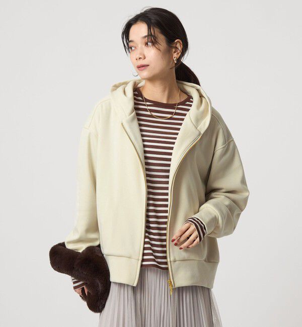 UNITED ARROWS green label relaxing「ウラキモウ ジップ フーディー」|パーカー|