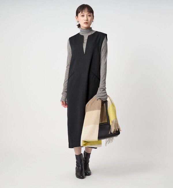 UNITED ARROWS green label relaxing「［size SHORTあり］キーネック ジャンパースカート」|ジャンパースカート|