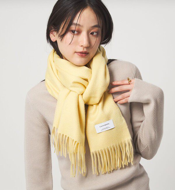 UNITED ARROWS green label relaxing「カシミヤ マフラー」|ストール|YELLOW