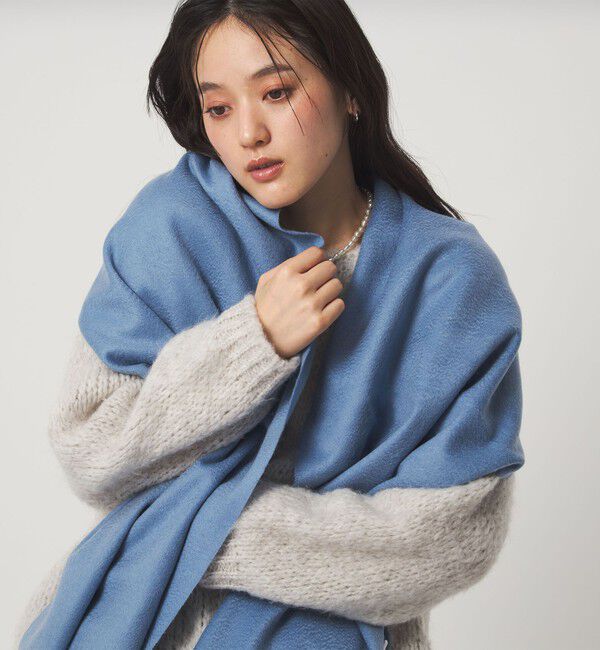 UNITED ARROWS green label relaxing「カシミヤ マフラー」|ストール|LT.BLUE