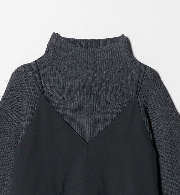 UNITED ARROWS green label relaxing「タートルネック ニット &times; キャミソールワンピース セット」|ワンピース|