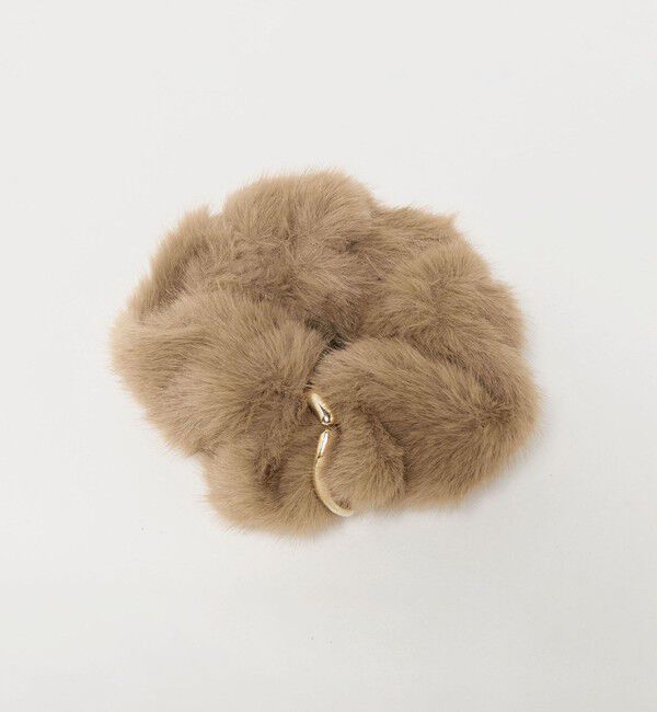 UNITED ARROWS green label relaxing「フェイクファー メタルリング シュシュ」|ヘアゴム・シュシュ|