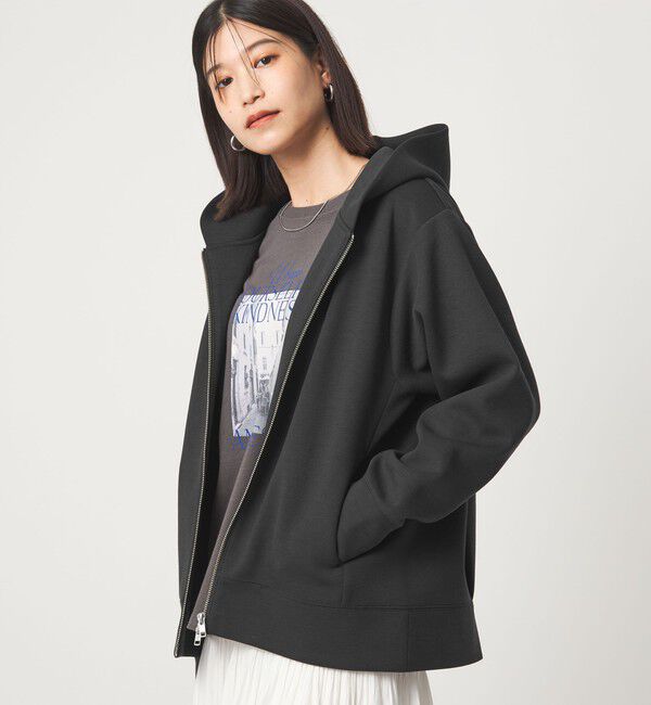 UNITED ARROWS green label relaxing「【WEB限定】＜at ease＞ダンボール ジップ フーディ―」|パーカー|