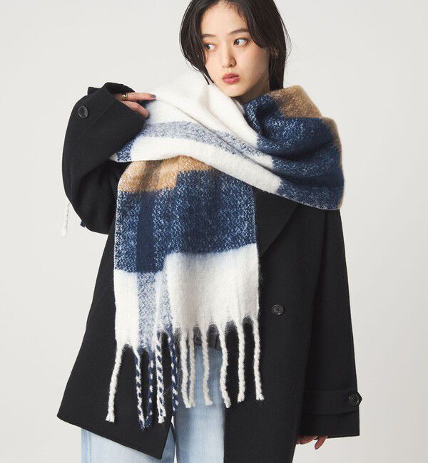 UNITED ARROWS green label relaxing「＜Barbour＞タータンチェック マフラー」|マフラー|OFF WHITE