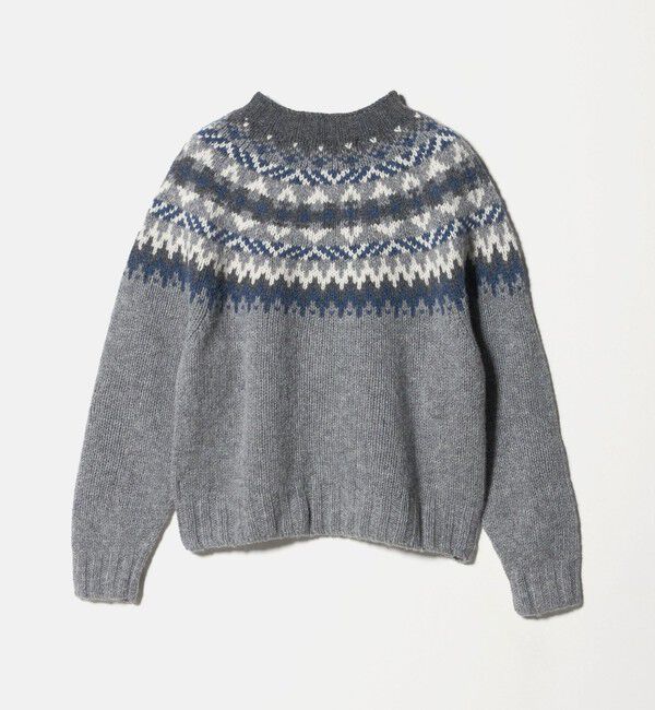 UNITED ARROWS green label relaxing「【別注】＜Harley of Scotland＞ノルディック プルオーバー ニット」|ニット・セーター|