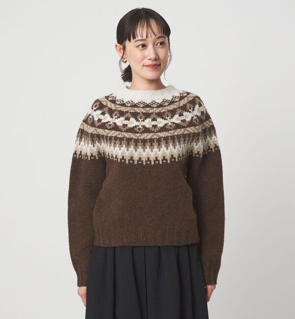 UNITED ARROWS green label relaxing「【別注】＜Harley of Scotland＞ノルディック プルオーバー ニット」|ニット・セーター|