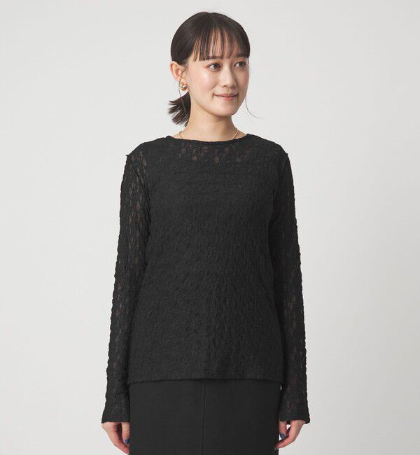 UNITED ARROWS green label relaxing「シアー レース プルオーバー カットソー」|Tシャツ・カットソー|