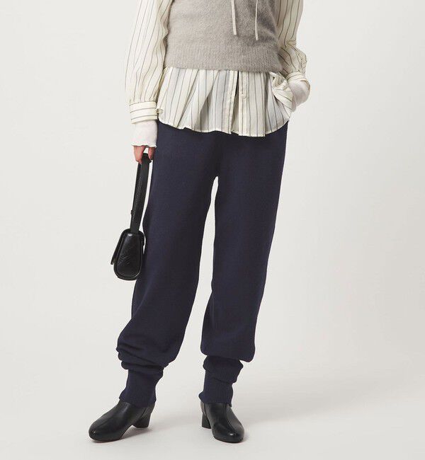 UNITED ARROWS green label relaxing「【WEB限定】＜at ease＞ジョグ ニット パンツ ウォッシャブル」|その他|NAVY