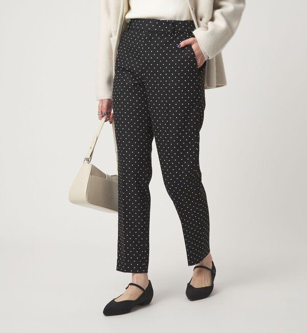UNITED ARROWS green label relaxing「キチントボトムス ドット ジャガード ALLFIT テーパード パンツ ウォッシャブル ストレッチ」|スラックス|その他1