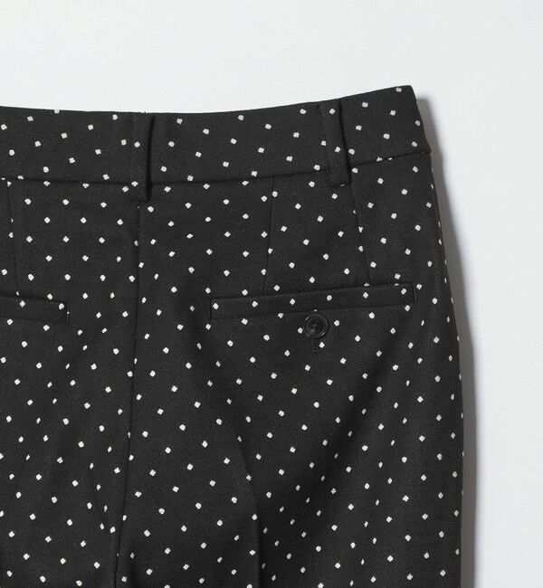 UNITED ARROWS green label relaxing「キチントボトムス ドット ジャガード ALLFIT テーパード パンツ ウォッシャブル ストレッチ」|スラックス|