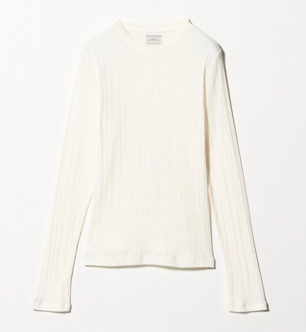 UNITED ARROWS green label relaxing「【WEB限定】＜at ease＞シアー リブ カットソー」|Tシャツ・カットソー|