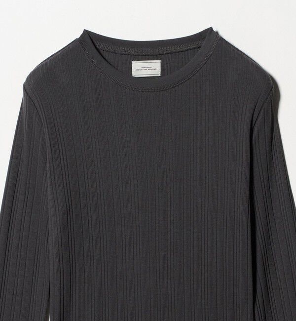 UNITED ARROWS green label relaxing「【WEB限定】＜at ease＞シアー リブ カットソー」|Tシャツ・カットソー|