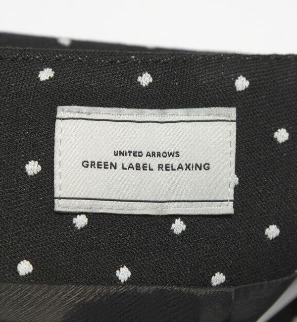 UNITED ARROWS green label relaxing「キチントボトムス ドット ジャガード Iライン スリム タイト スカート ウォッシャブル ストレッチ」|タイト|