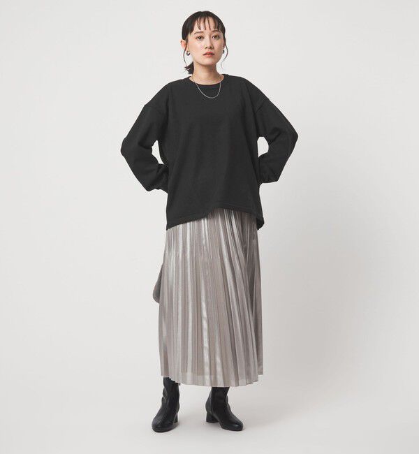 UNITED ARROWS green label relaxing「バックフォルム ニット プルオーバー マシンウォッシャブル」|ニット・セーター|