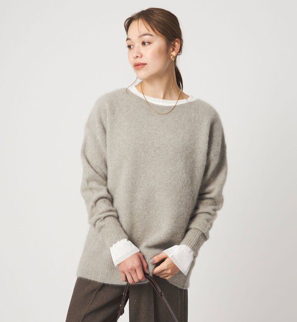 UNITED ARROWS green label relaxing「ヘアリー ニット ロング プルオーバー」|ニット・セーター|