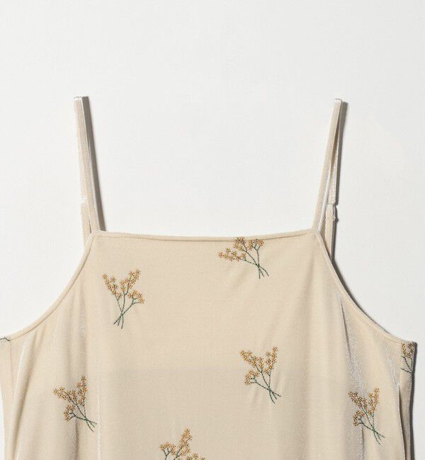 UNITED ARROWS green label relaxing「ベロア シシュウ キャミソール ワンピース」|ワンピース|