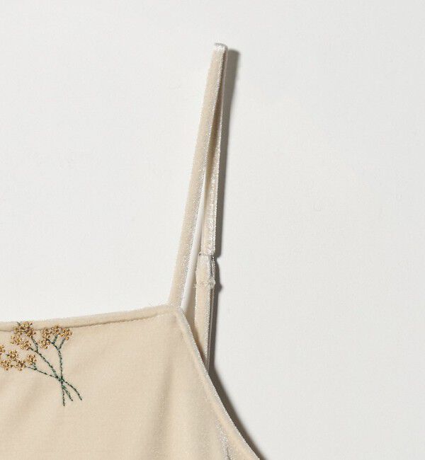 UNITED ARROWS green label relaxing「ベロア シシュウ キャミソール ワンピース」|ワンピース|