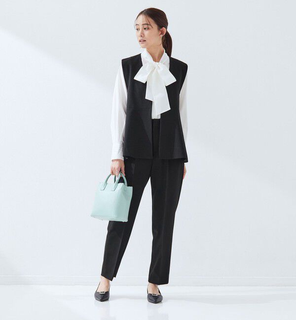 UNITED ARROWS green label relaxing「［size SHORT/TALLあり］パウドレ テーパード パンツ ウォッシャブル ストレッチ」|スラックス|