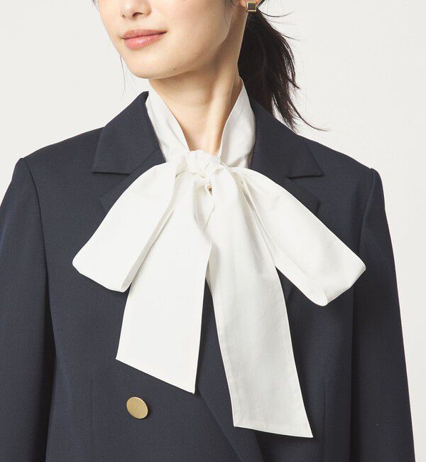 UNITED ARROWS green label relaxing「［size SHORTあり］ボウタイ ギャザー ブラウス」|シャツ・ブラウス|