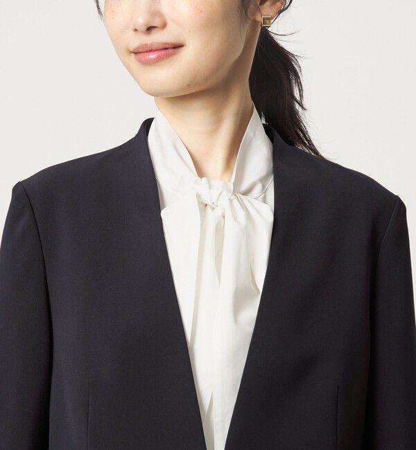 UNITED ARROWS green label relaxing「［size SHORTあり］ボウタイ ギャザー ブラウス」|シャツ・ブラウス|