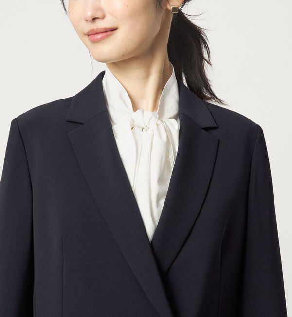 UNITED ARROWS green label relaxing「［size SHORTあり］ボウタイ ギャザー ブラウス」|シャツ・ブラウス|