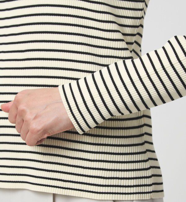 UNITED ARROWS green label relaxing「リブ エリレース 2WAY ニット プルオーバー ウォッシャブル」|ニット・セーター|