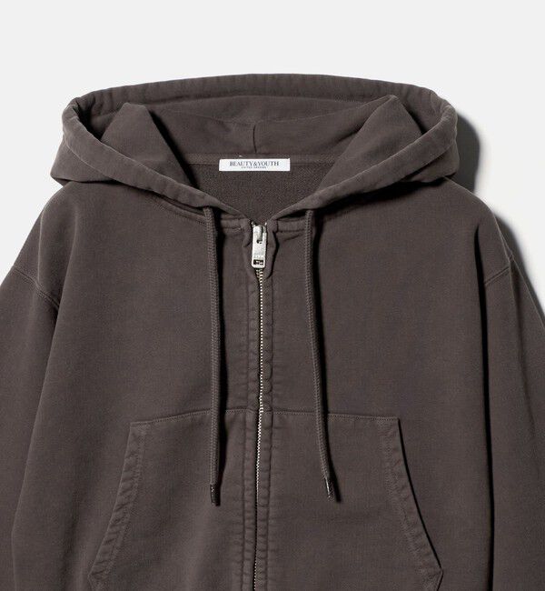 BEAUTY&YOUTH UNITED ARROWS「コットン ショートフロントジップパーカー」|カーディガン|