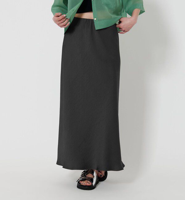 BEAUTY&YOUTH UNITED ARROWS「ポリエステルサテン マーメイドフレアスカート」|スカート|