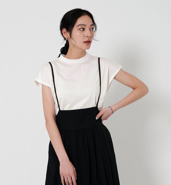 BEAUTY&YOUTH UNITED ARROWS「クルーネック フレンチスリーブ カットソー」|Tシャツ・カットソー|OFF WHITE