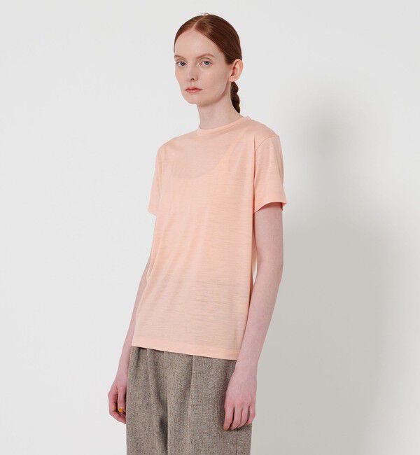 STEVEN ALAN「＜Steven Alan＞ウールジャージー ショートスリーブ Tシャツ」|Tシャツ・カットソー|PINK