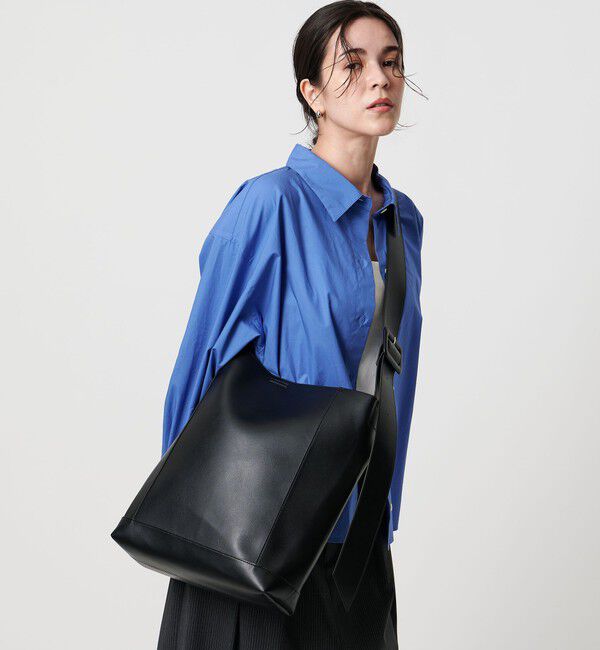 BEAUTY&YOUTH UNITED ARROWS「ソフト ワイドベルト ビッグ ショルダーバッグ 2」|ショルダー・メッセンジャー|BLACK