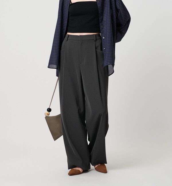 BEAUTY&YOUTH UNITED ARROWS「ポリエステルブレンド ツイルバックゴムパンツ」|スラックス|