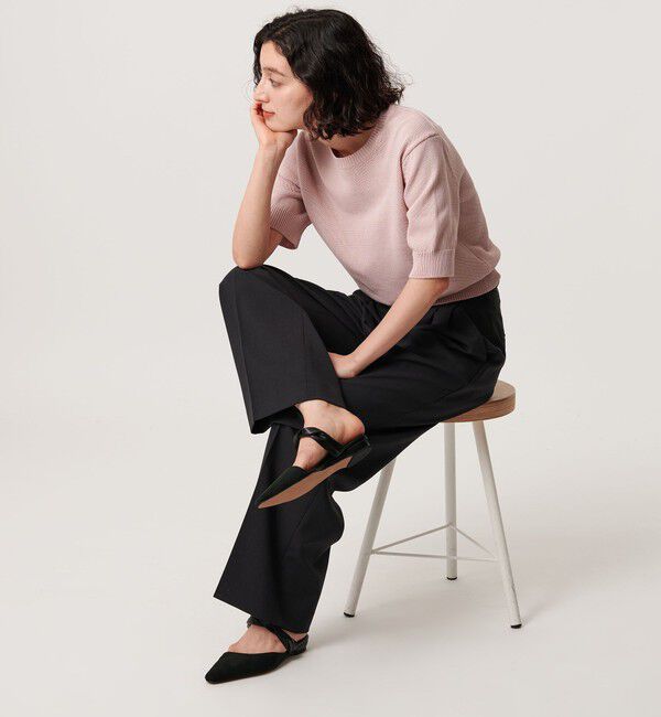 BEAUTY&YOUTH UNITED ARROWS「スエードライク ツイスト ストラップ ミュール」|サンダル|