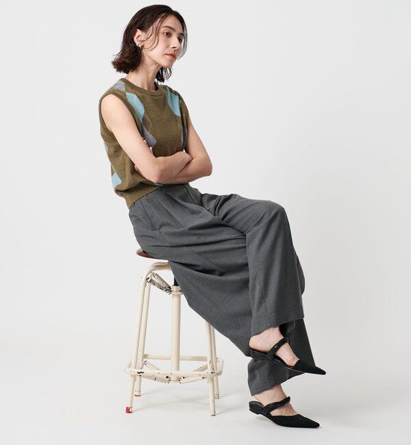 BEAUTY&YOUTH UNITED ARROWS「スエードライク ツイスト ストラップ ミュール」|サンダル|