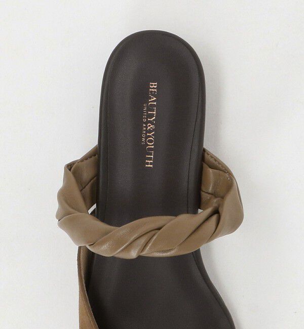 BEAUTY&YOUTH UNITED ARROWS「スエードライク ツイスト ストラップ ミュール」|サンダル|