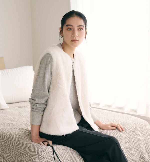 BEAUTY&YOUTH UNITED ARROWS「フェイクファー ベスト」|ベスト・ジレ|