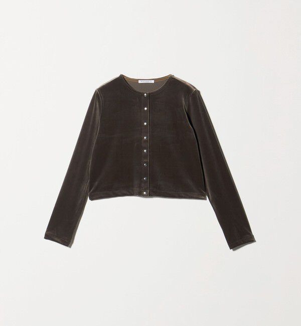 BEAUTY&YOUTH UNITED ARROWS「ベロアコンパクト カーディガン」|カーディガン|