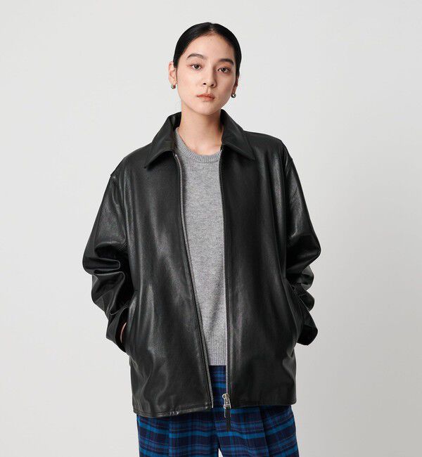 BEAUTY&YOUTH UNITED ARROWS「シープレザー フロントジップ ジャケット」|その他|