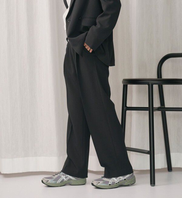 BEAUTY&YOUTH UNITED ARROWS「ポリエステルブレンド バックゴムストレートパンツ」|スラックス|