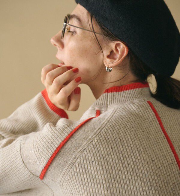 BEAUTY&YOUTH UNITED ARROWS「ネップカラーライン クルーネック ニットプルオーバー」|ニット・セーター|