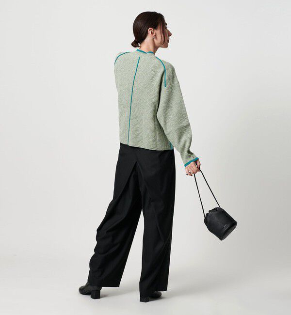 BEAUTY&YOUTH UNITED ARROWS「ネップカラーライン クルーネック ニットプルオーバー」|ニット・セーター|