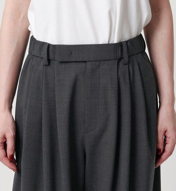 BEAUTY&YOUTH UNITED ARROWS「毛ポリエステルブレンド ワイドタックパンツ」|その他|