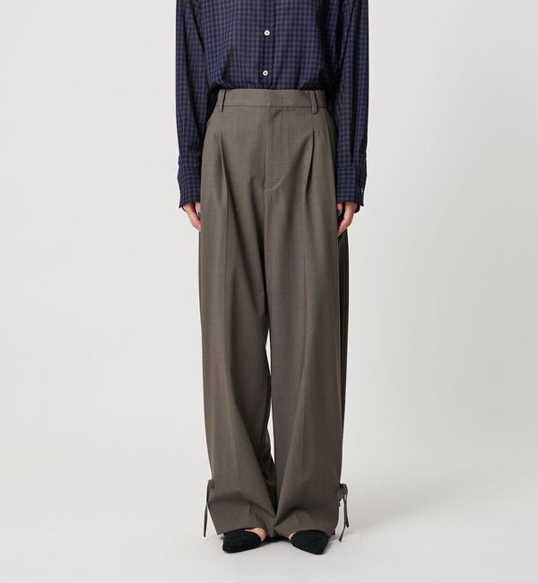 BEAUTY&YOUTH UNITED ARROWS「 へムリボン パンツ ウォッシャブル」|スラックス|