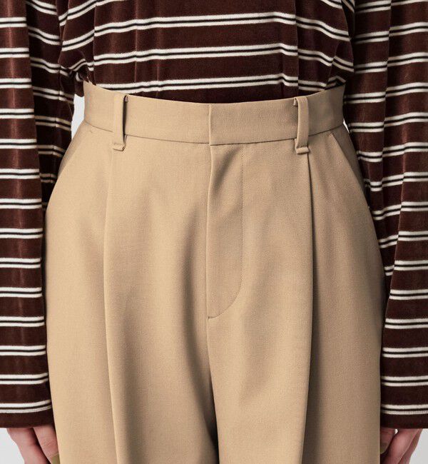 BEAUTY&YOUTH UNITED ARROWS「ポリエステルブレンド カーブパンツ」|スラックス|