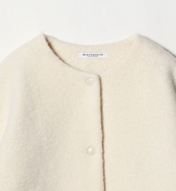 BEAUTY&YOUTH UNITED ARROWS「ブークレ ノーカラーブルゾン」|ブルゾン・スタジャン|